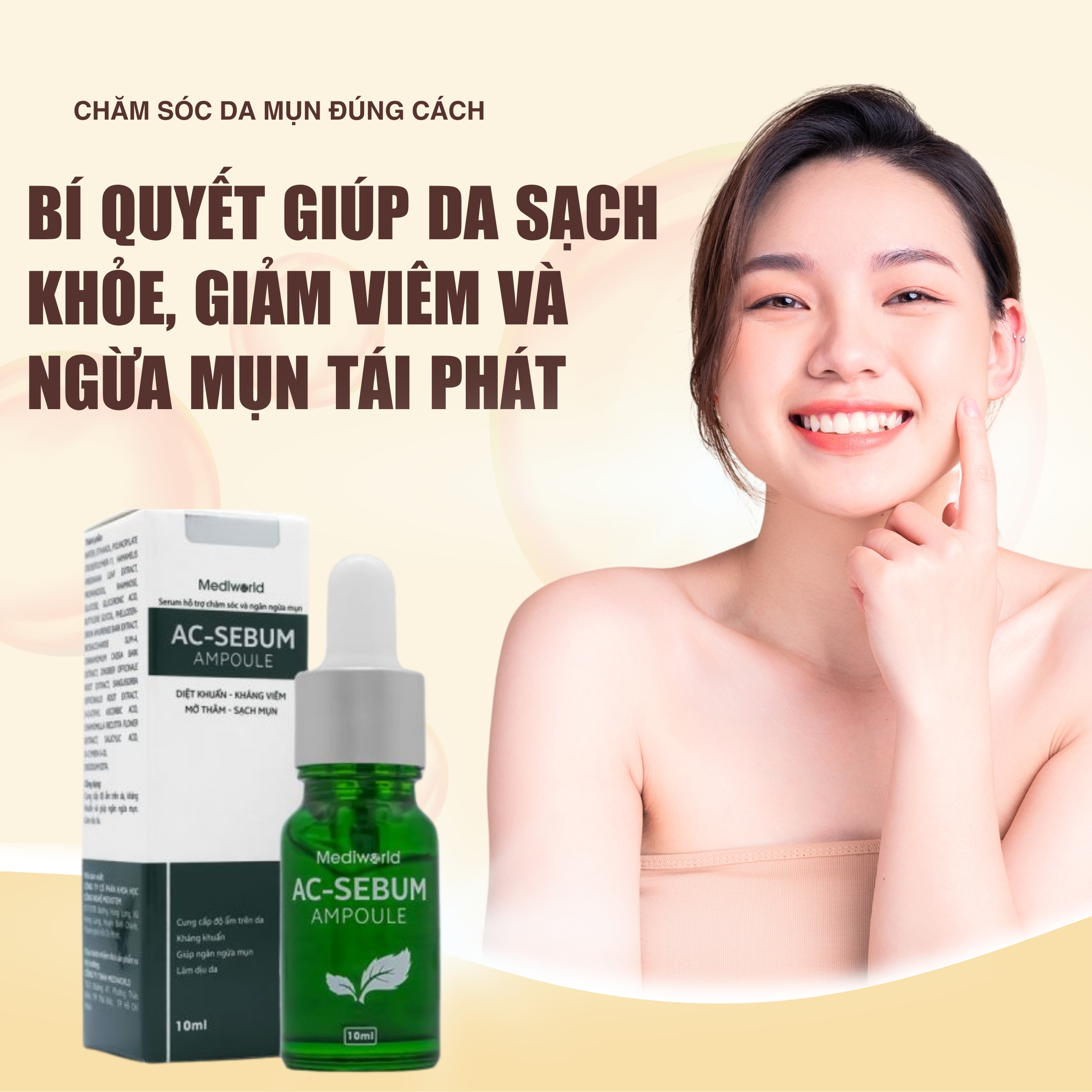 Chăm Sóc Da Mụn Đúng Cách – Bí Quyết Giúp Da Sạch Khỏe, Giảm Viêm Và Ngừa Mụn Tái Phát